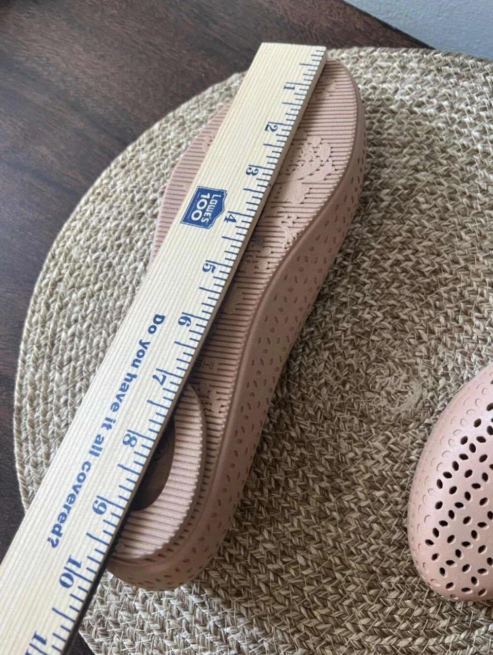 Okabashi Samantha Ballet Flats Size 8 Women's Blush / Nude Color.